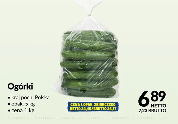Ogórki promocja w Makro