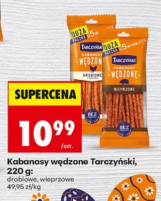 Kabanosy wędzone drobiowe promocja w Biedronka