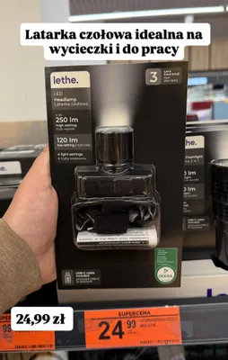 Latarka czołowa LED promocja w Biedronka