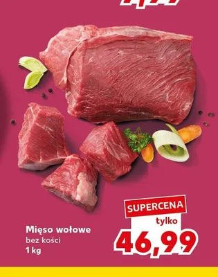 Mięso wołowe bez kości promocja w Kaufland