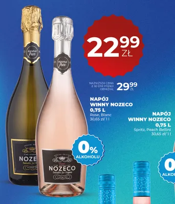 Wino bezalkoholowe Napój winny bezalkoholowy Nozeco Rose promocja w Duży Ben