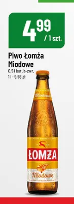 Piwo Łomża Miodowe promocja w POLOmarket