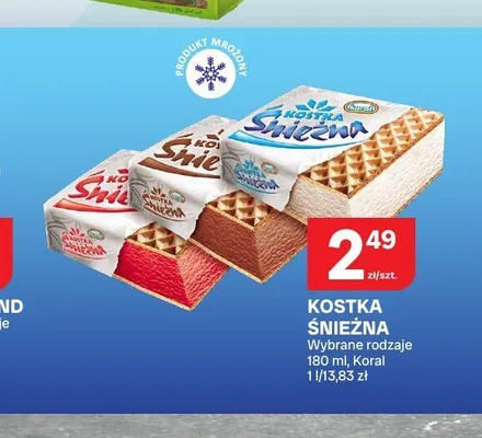 Kostka Śnieżna Koral truskawkowa promocja w Chorten