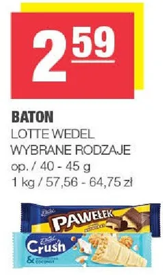 Baton wybrane rodzaje promocja w SPAR