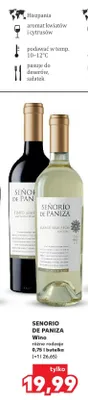 Wino białe półwytrawne Senorio de Paniza Bianco Semi-Seco promocja w Kaufland