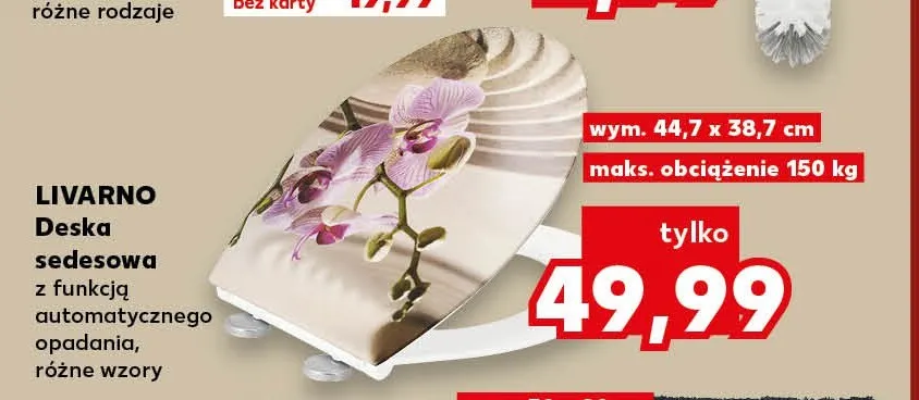 Deska sedesowa z funkcją automatycznego opadania Livarno promocja w Kaufland
