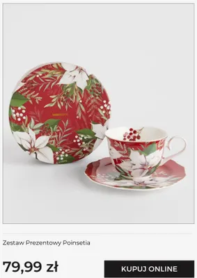 Zestaw prezentowy Poinsetia home & you promocja w home&you