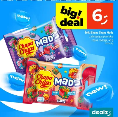 Żelki Mads z chrupiącą powłoką Fruits promocja w Dealz