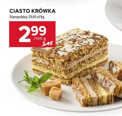 Ciasto krówka promocja w Stokrotka