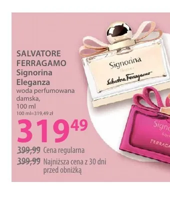Woda perfumowana damska Salvatore Ferragamo Signorina Eleganza promocja w Hebe