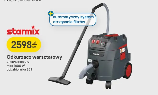 Odkurzacz warsztatowy Starmix promocja w Castorama