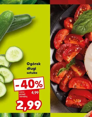 Ogórek długi promocja w Kaufland