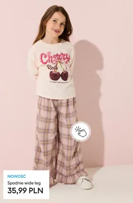 Spodnie wide leg promocja w Sinsay