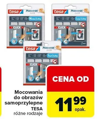 Mocowania do obrazów samoprzylepne Tesa różne rodzaje promocja w Carrefour
