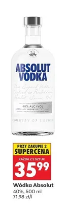 Wódka Absolut promocja w Biedronka