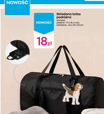 Składana torba podróżna promocja w Pepco