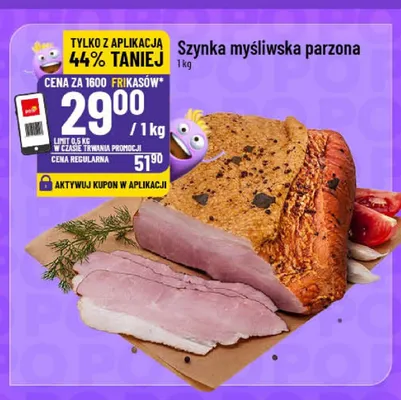 Szynka myśliwska parzona promocja w POLOmarket