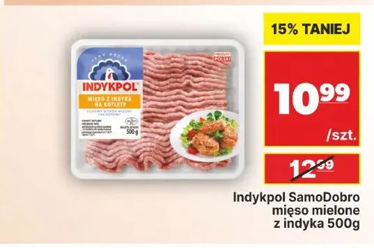 Mięso mielone z indyka SamoDobro Indykpol promocja w API Market
