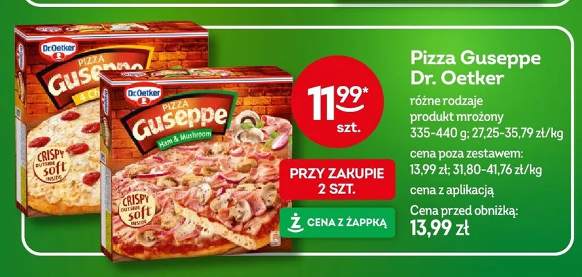 Pizza Guseppe Dr. Oetker Cztery Sery promocja w Żabka
