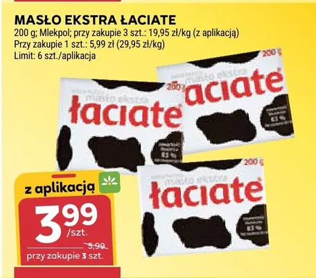 Masło ekstra Łaciate promocja w Stokrotka