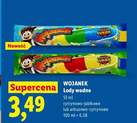 Lody wodne cytrynowo-jabłkowe promocja w Lidl
