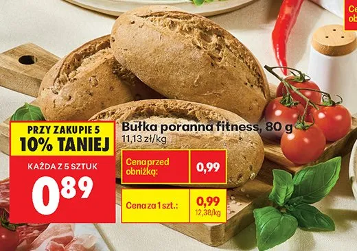 Bułka poranna fitness promocja w Biedronka