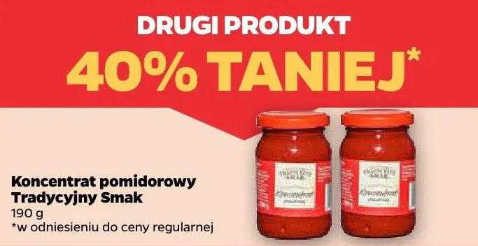 Koncentrat pomidorowy promocja w Netto