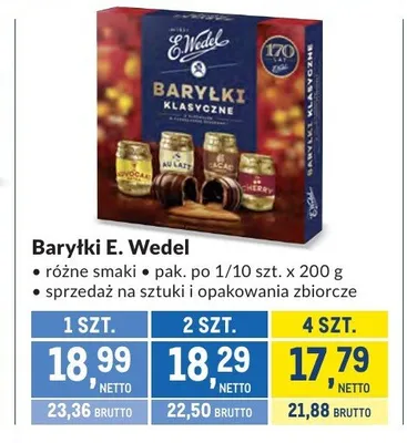 Baryłki E. Wedel Klasyczne promocja w Makro