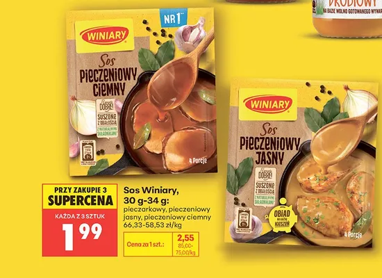 Sos pieczeniowy ciemny Winiary promocja w Biedronka