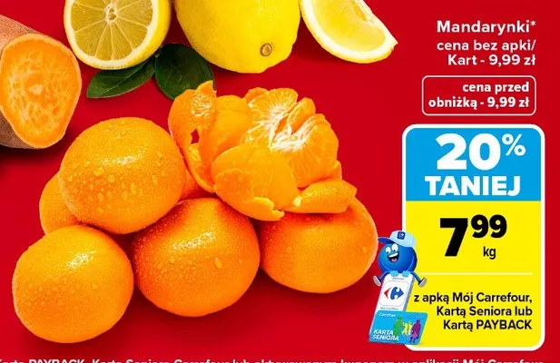 Mandarynki promocja w Carrefour