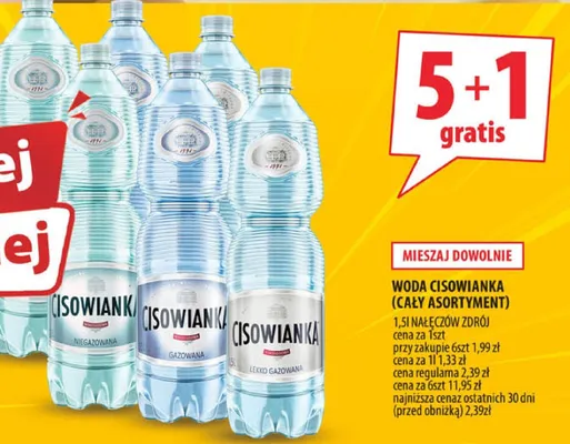Woda Cisowianka promocja w Arhelan