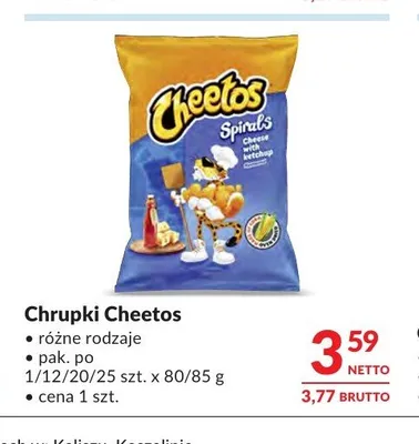 Chrupki Cheetos promocja w Makro