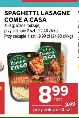 Spaghetti Bolognese Come a Casa promocja w Stokrotka