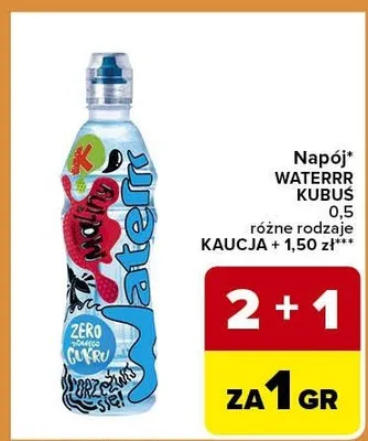 Napój różne rodzaje kaucja + 1,50 zł promocja w Carrefour Express