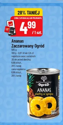 Ananas w puszce Zaczarowany Ogród promocja w POLOmarket