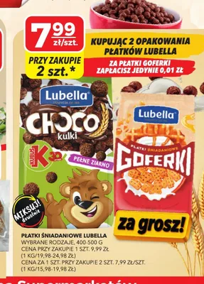 Płatki śniadaniowe Lubella Goferki promocja w Top Market