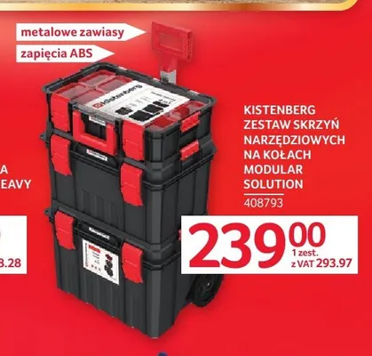 Zestaw skrzyń narzędziowych na kołach KISTENBERG Modular Solution promocja w Selgros