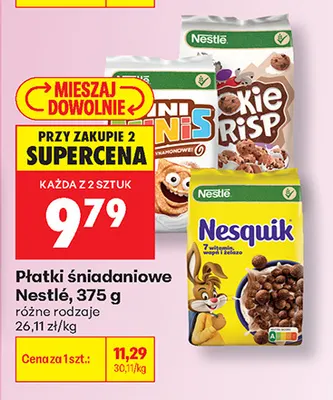 Płatki śniadaniowe Nestlé promocja w Biedronka