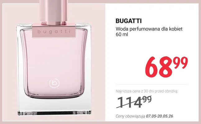 Woda perfumowana dla kobiet BUGATTI promocja w Rossmann