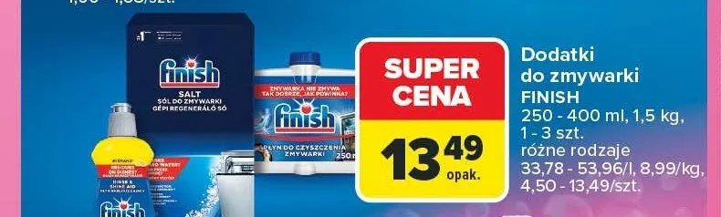 Dodatki do zmywarki Finish promocja w Carrefour