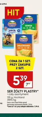 Ser żółty plastry Hochland promocja w Chata Polska