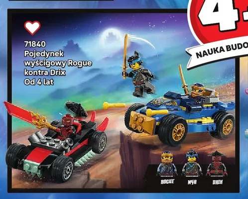 Klocki LEGO Ninjago 71840 Pojedynek wyścigowy Rogue kontra Drix promocja w LEGO
