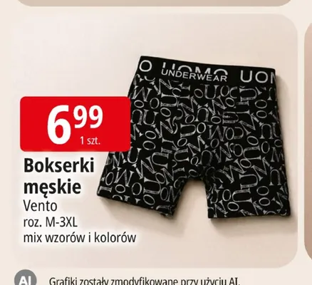 Bokserki męskie Vento promocja w Leclerc