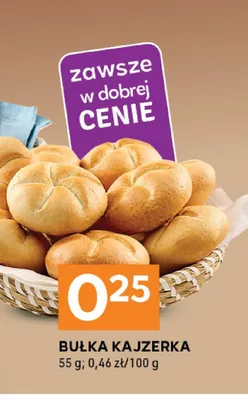 Bułka kajzerka promocja w Stokrotka