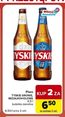 Piwo Tyskie Gronie promocja w Carrefour Market