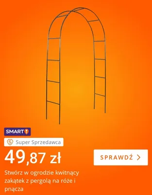 Pergola ogrodowa na róże i pnącza promocja w Allegro