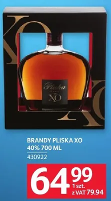 Brandy PLISKA XO 40% 700 ML promocja w Selgros
