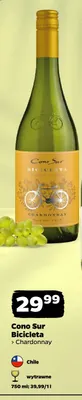 Wino białe Cono Sur Bicicleta Chardonnay promocja w Netto