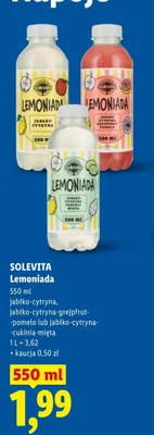 Lemoniada SOLEVITA jabłko-cytryna promocja w Lidl