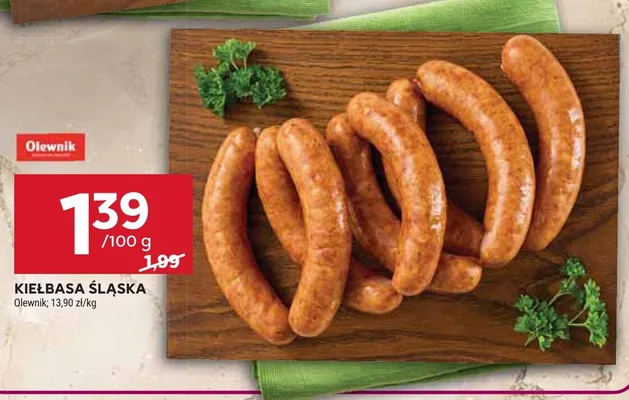 Kiełbasa śląska Olewnik promocja w Stokrotka